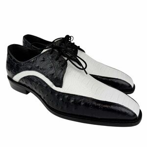 Black and White Men's Dress Shoes